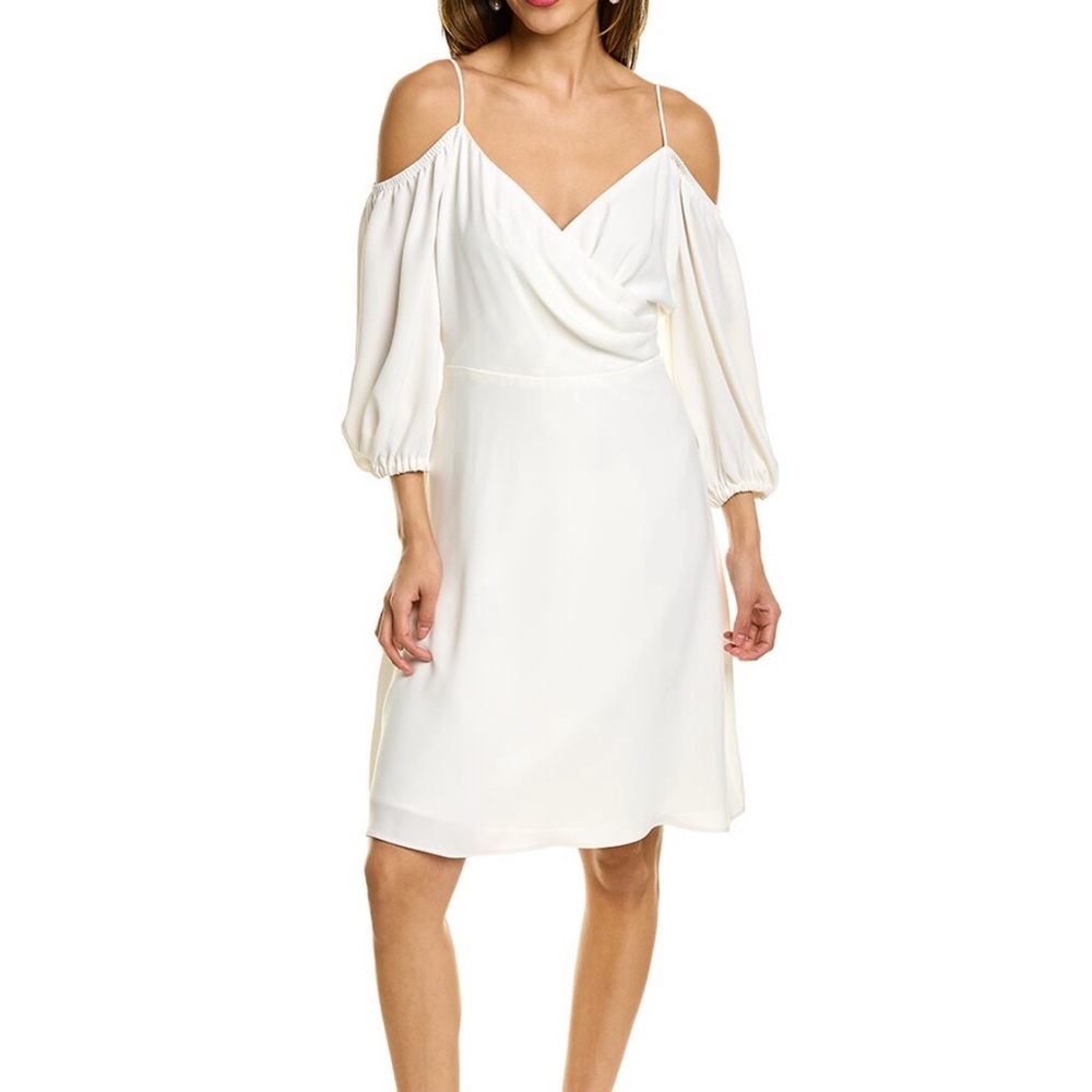 Trina Turk white Sonora midi dress size 4